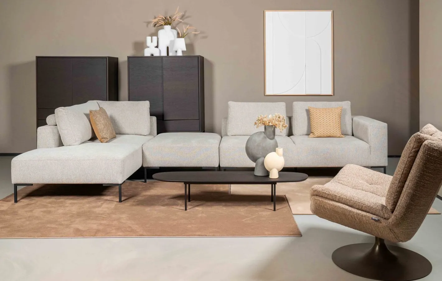 Sale Eijerkamp Collectie Smooth Hoekbank Naturel