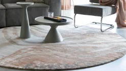 Outlet Zuiver Solar Rond Vloerkleed Grijs, Terra