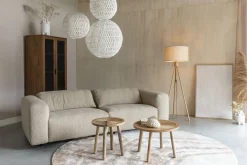 Outlet Zuiver Solar Rond Vloerkleed Grijs, Terra