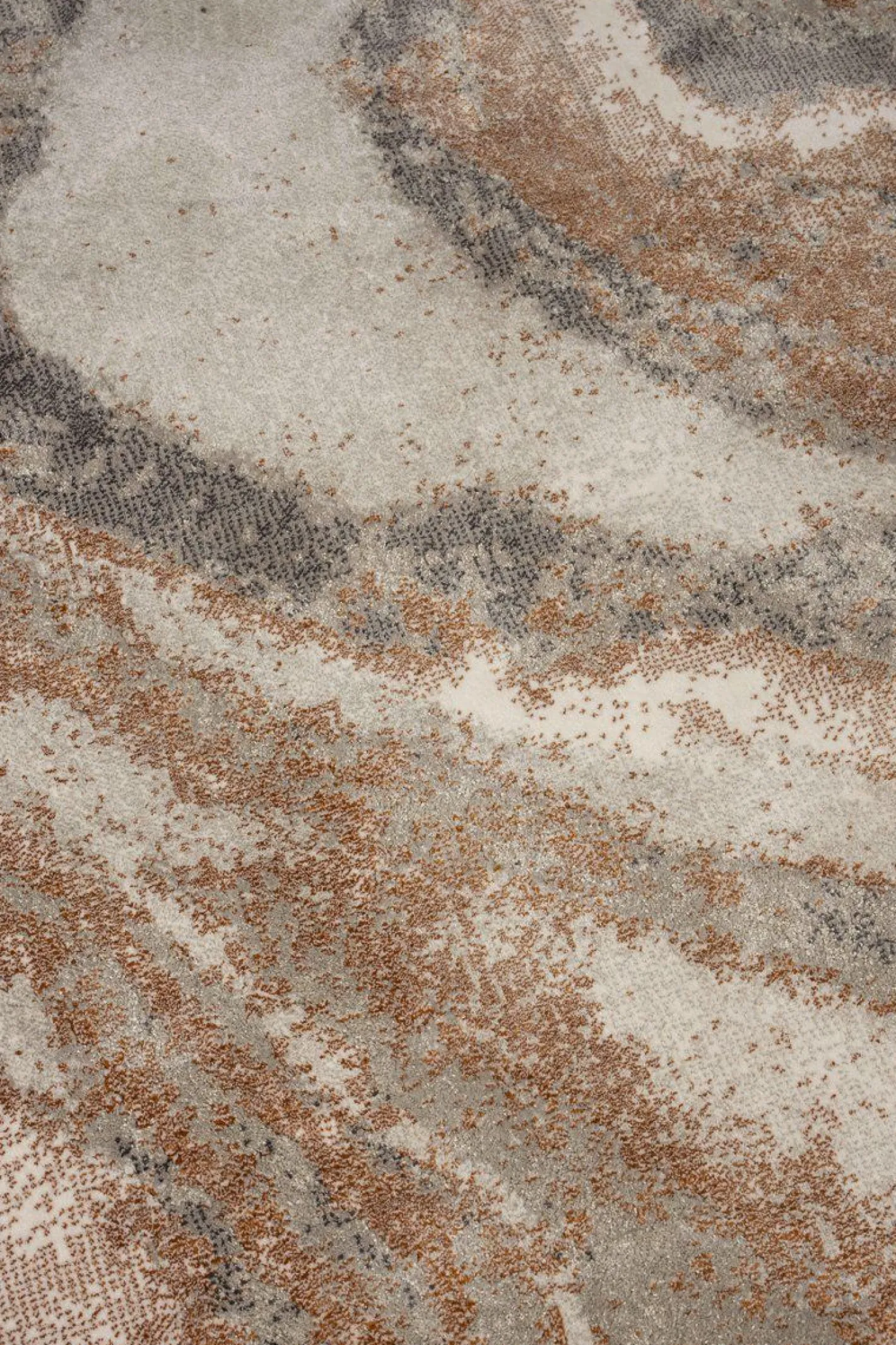 Outlet Zuiver Solar Rond Vloerkleed Grijs, Terra