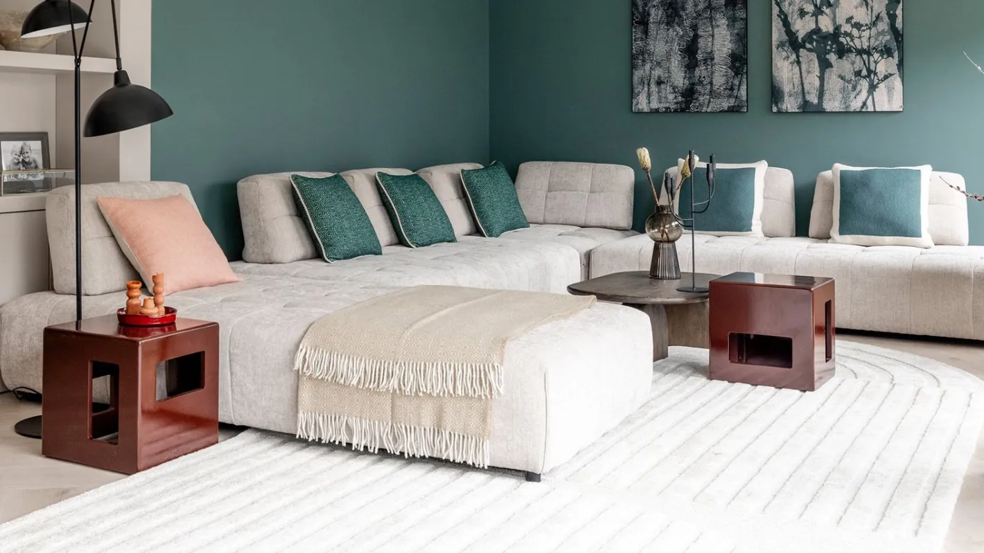 Clearance Eijerkamp Collectie Solid Sierkussen Pine Green