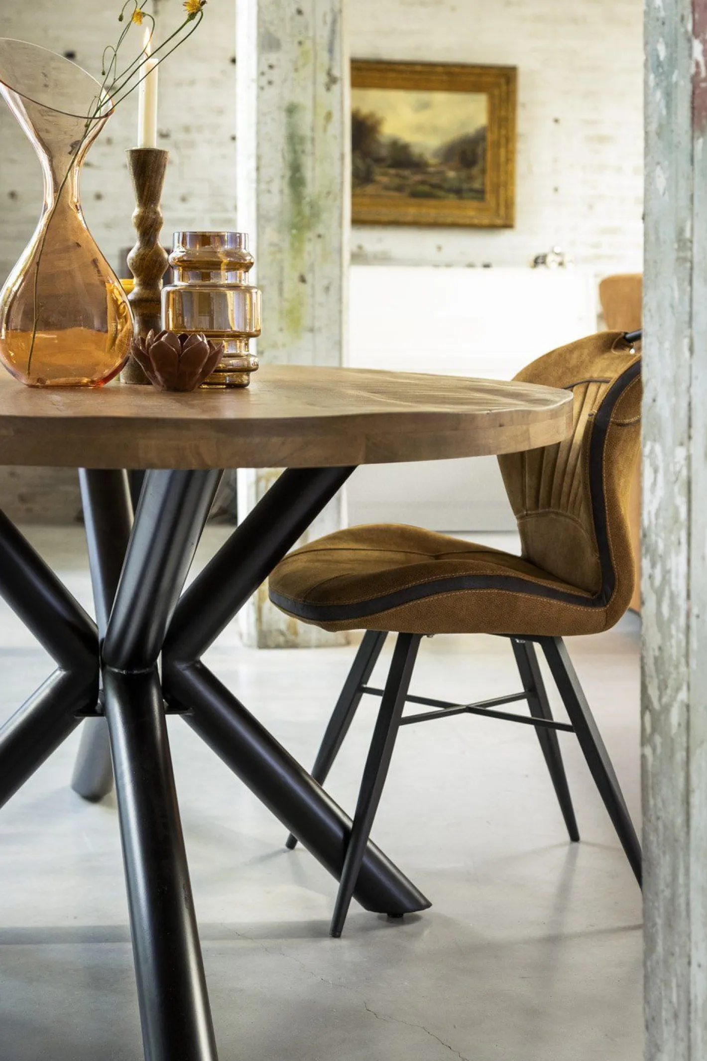 Outlet Feelings Wonen Splash Eetkamerstoel Cognac