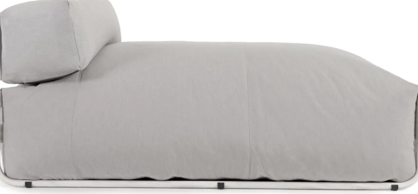 New Kave Home Square Outdoor Chaise Longue Grijs