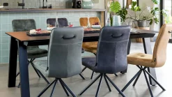 New Henders en Hazel Stanford Eettafel Antraciet