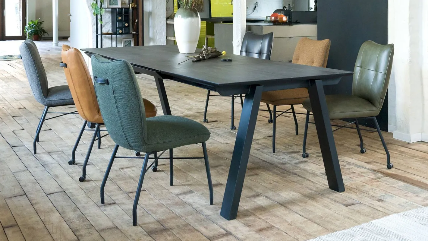 New Henders en Hazel Stanford Eettafel Antraciet