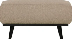 Outlet WOOOD Statement Bouclé Hocker Beige