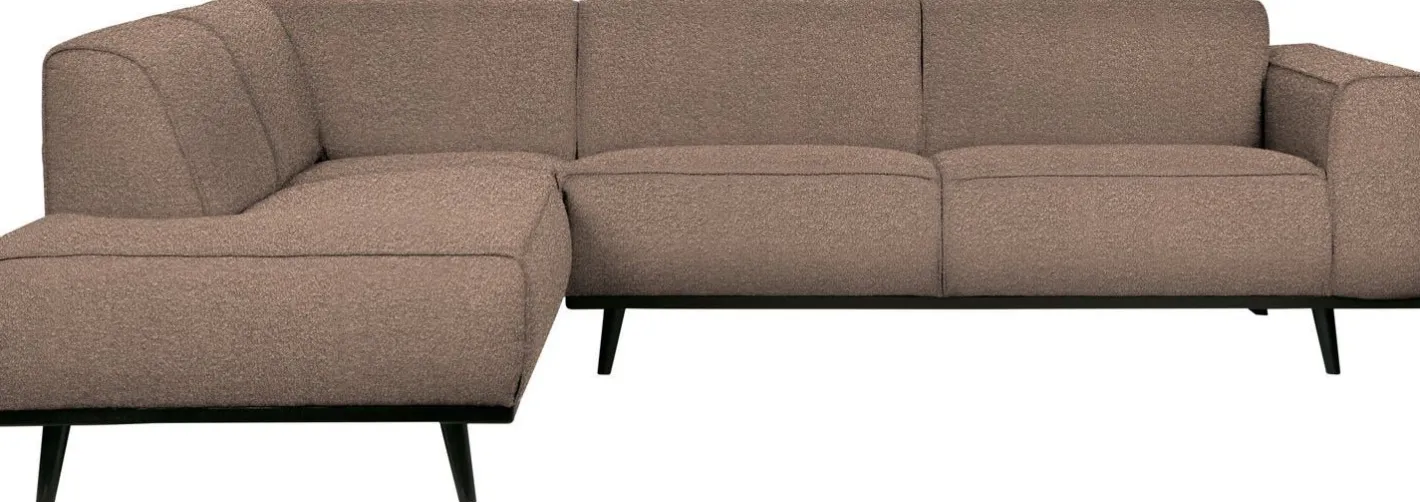Sale WOOOD Statement Bouclé Links Hoekbank Nougat