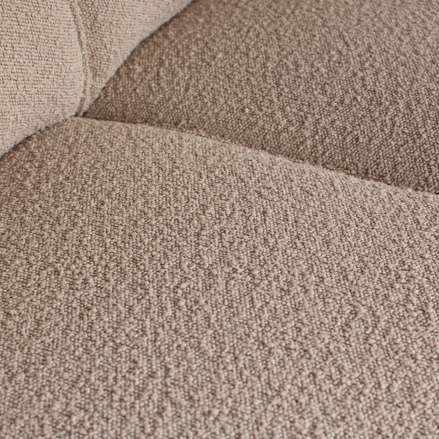 Sale WOOOD Statement Bouclé Links Hoekbank Beige
