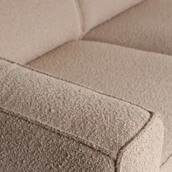 Outlet WOOOD Statement Bouclé 3-Zitsbank Beige
