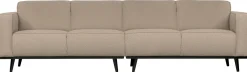 Best WOOOD Statement Bouclé 4-Zitsbank Beige