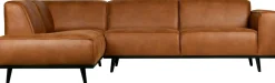 Outlet WOOOD Statement Links Hoekbank cognac