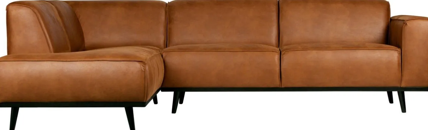 Outlet WOOOD Statement Links Hoekbank cognac