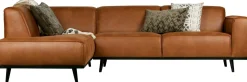 Outlet WOOOD Statement Links Hoekbank cognac