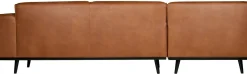 Outlet WOOOD Statement Links Hoekbank cognac