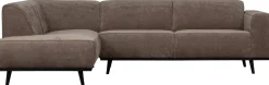 Online WOOOD Statement Links Rib Hoekbank Taupe