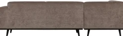 Online WOOOD Statement Links Rib Hoekbank Taupe