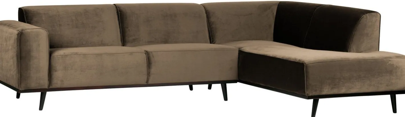 Outlet WOOOD Statement Rechts Hoekbank Taupe