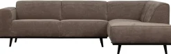 Discount WOOOD Statement Rechts Rib Hoekbank Taupe