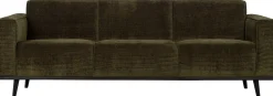 WOOOD Statement Rib 3-Zitsbank Warm Groen