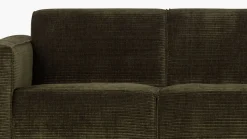 WOOOD Statement Rib 3-Zitsbank Warm Groen