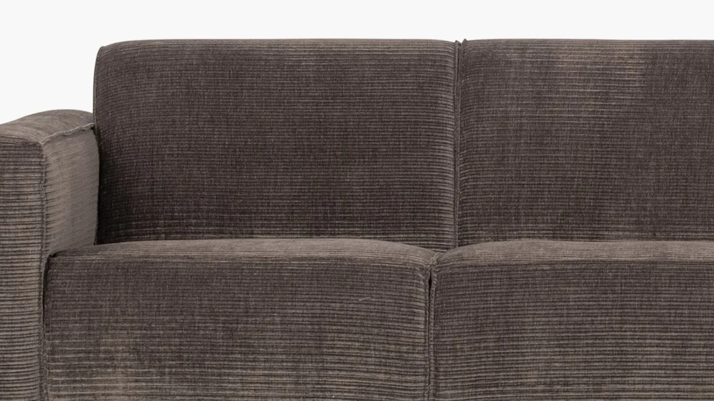 Online WOOOD Statement Rib 4-zitsbank Taupe
