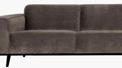 WOOOD Statement XL Rib 4-zitsbank Taupe