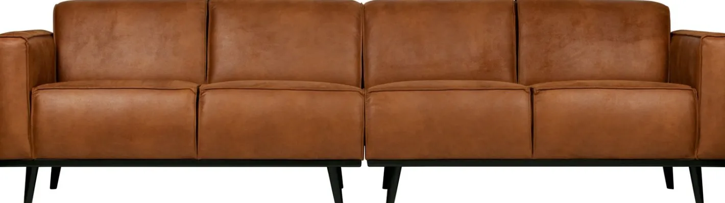 Clearance WOOOD Statement XL 4-zitsbank Cognac
