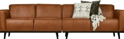 Clearance WOOOD Statement XL 4-zitsbank Cognac