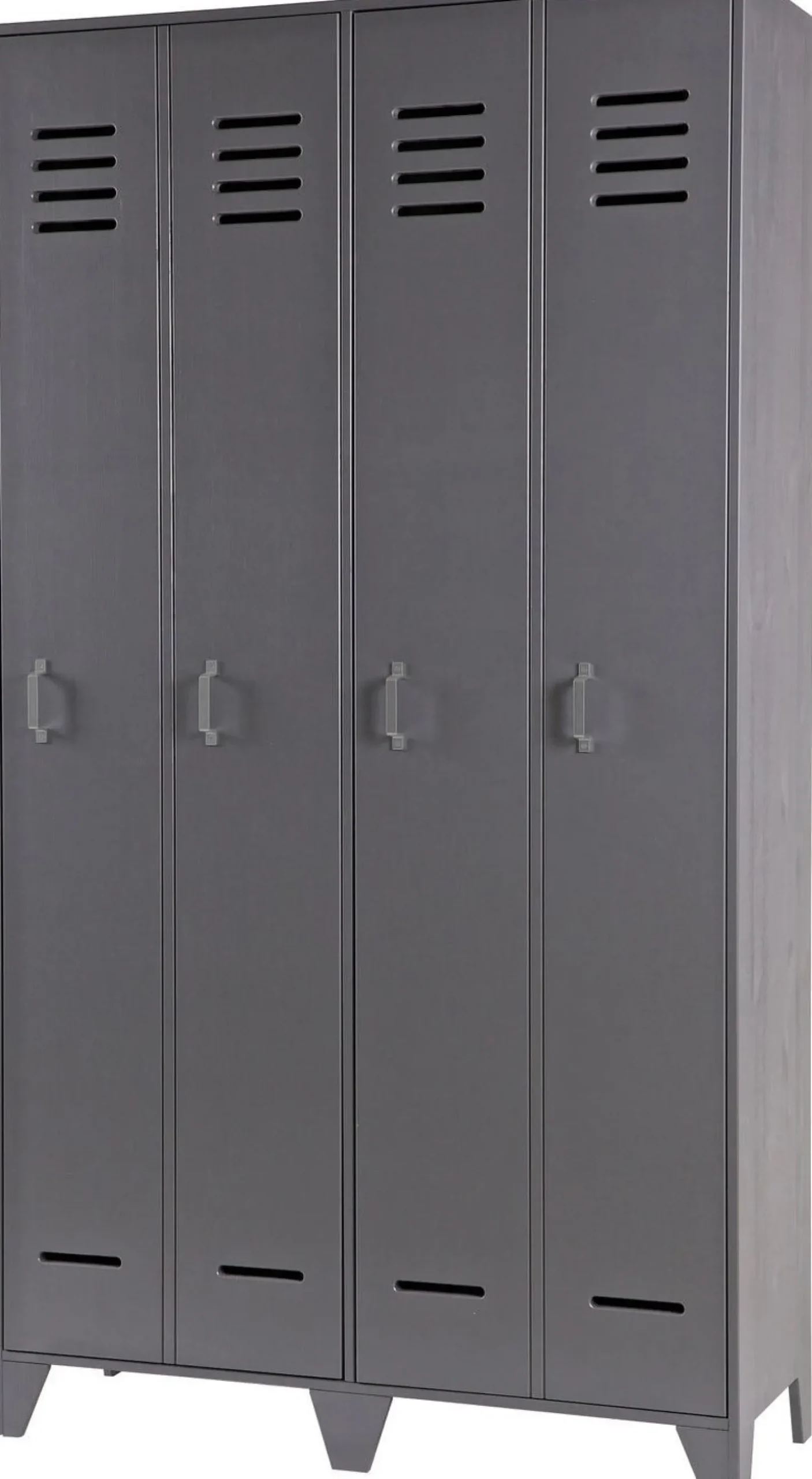 New WOOOD Stijn Lockerkast hoog Steel Grey