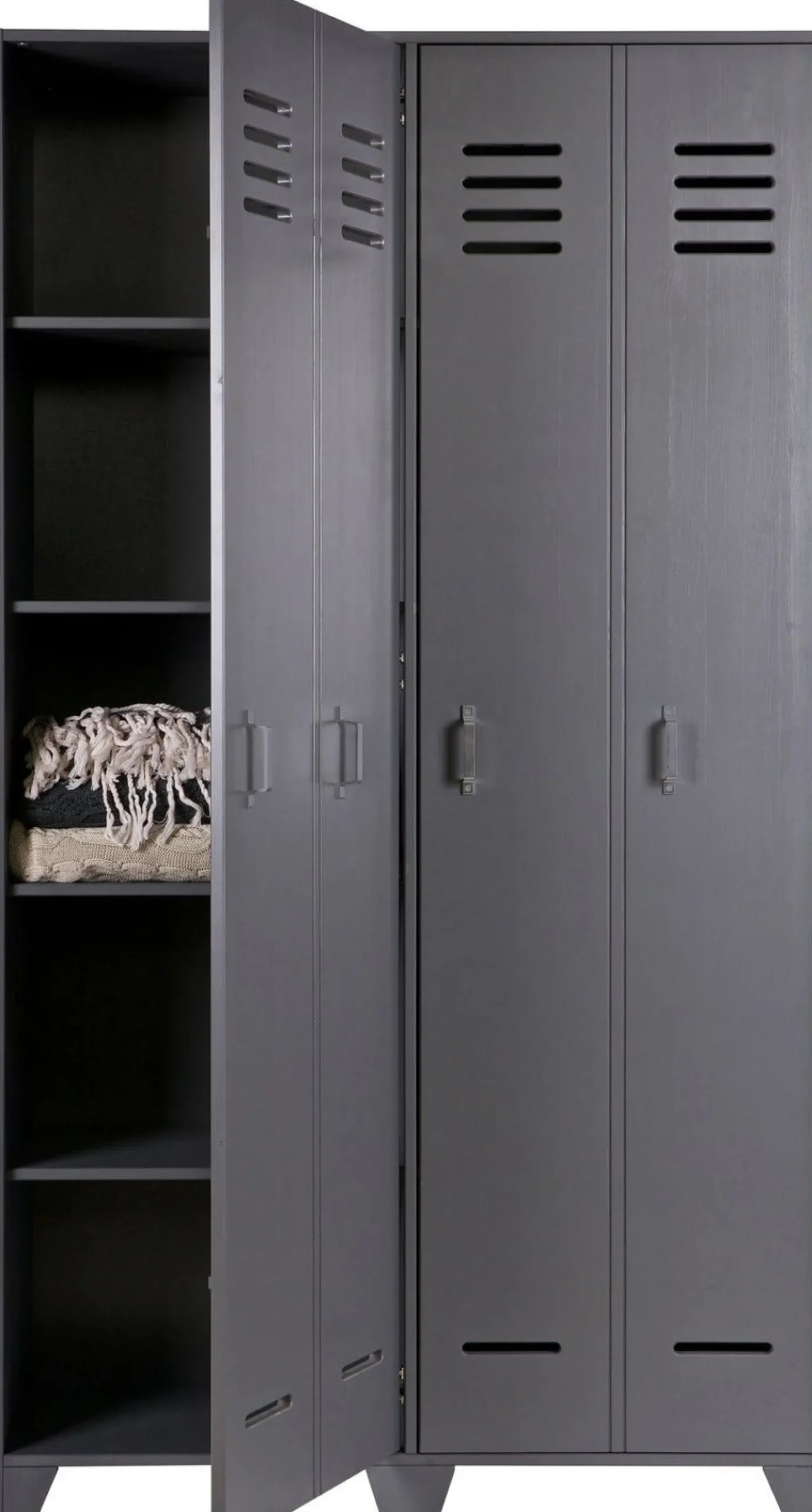 New WOOOD Stijn Lockerkast hoog Steel Grey