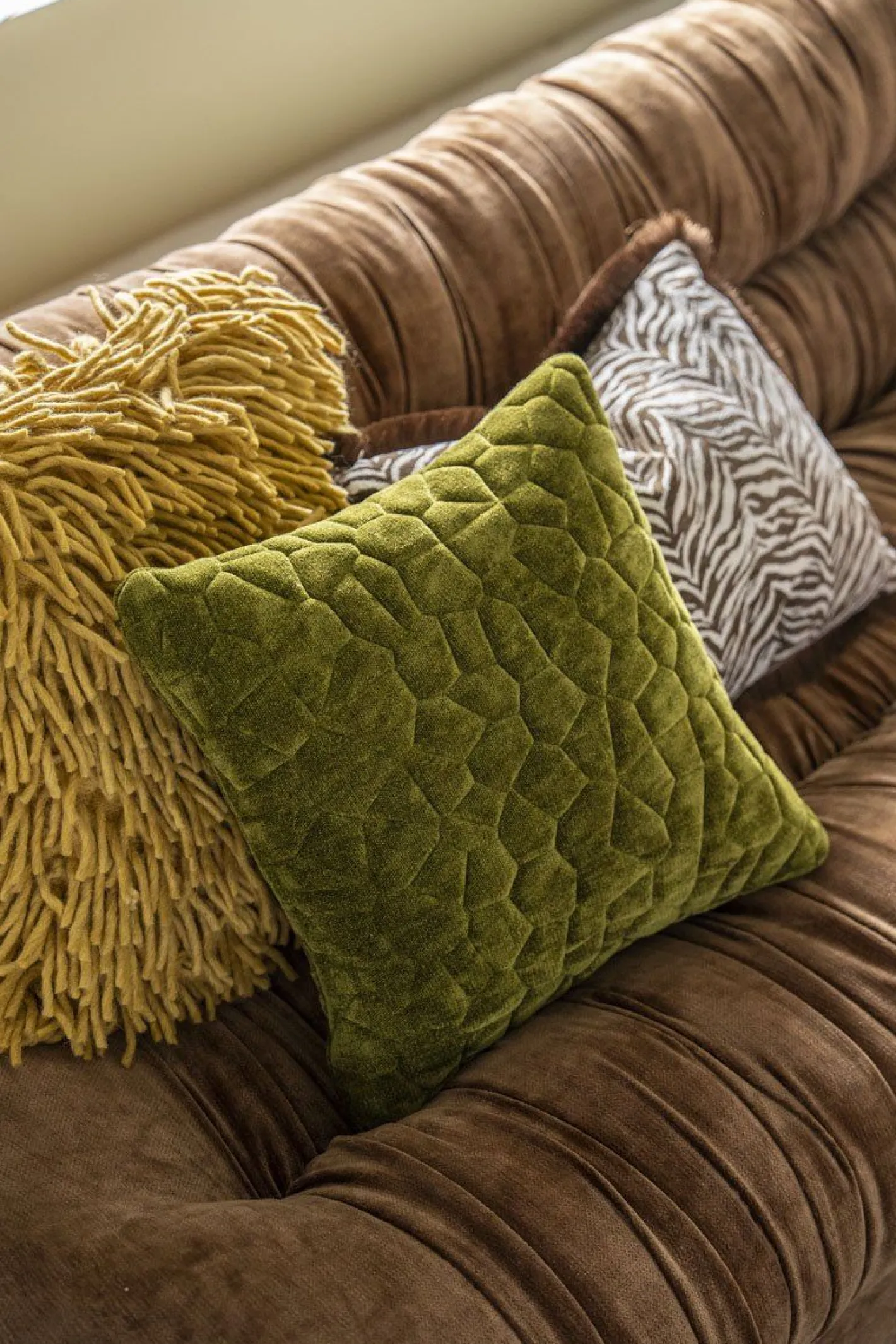 Sale By Boo Stitch Kussen Groen