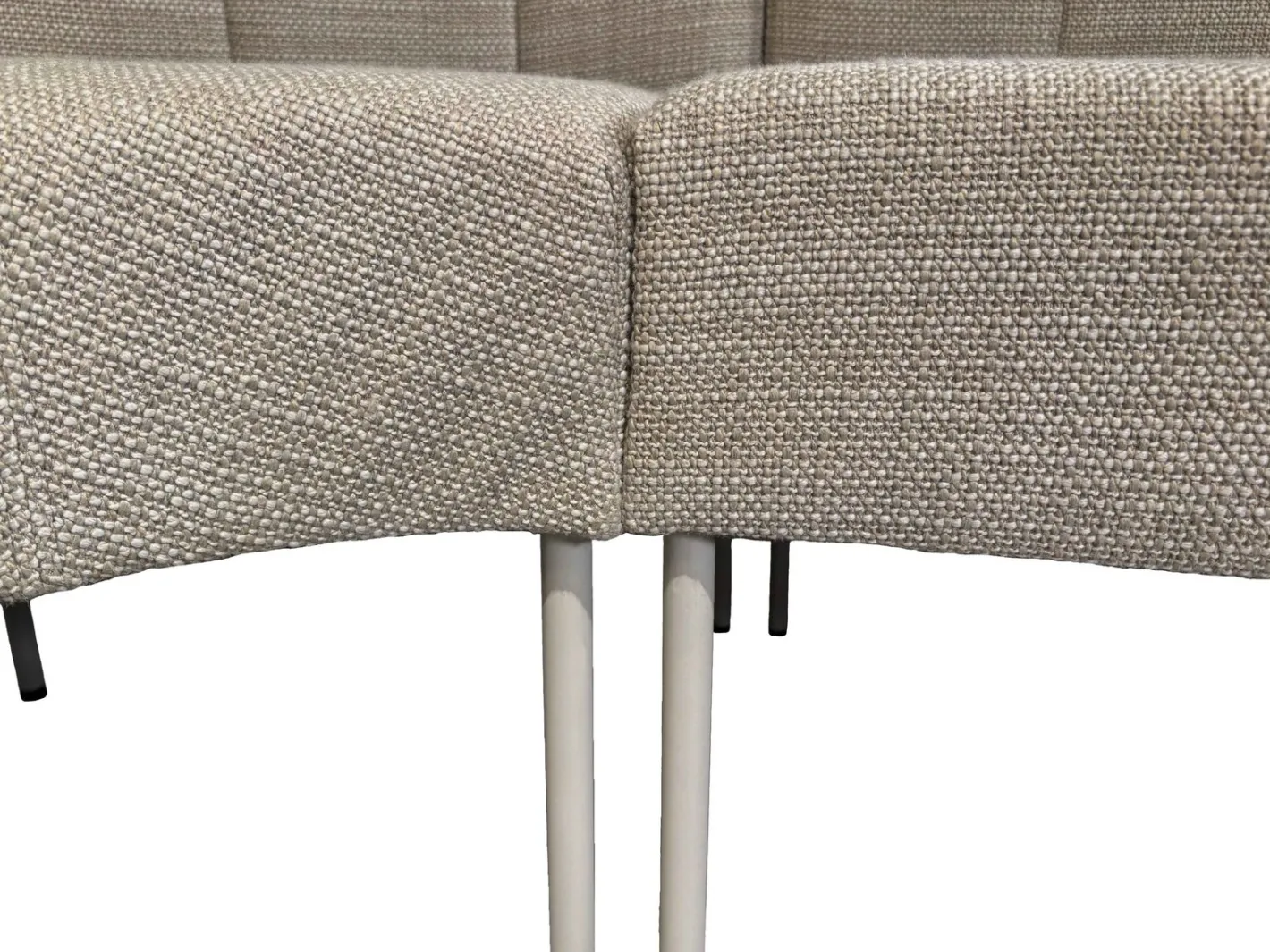 Best Eijerkamp Collectie Striped Eetkamerbank Ecru