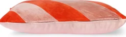 Online HKLIVING Striped Velvet Koraal Sierkussen Rood, Roze