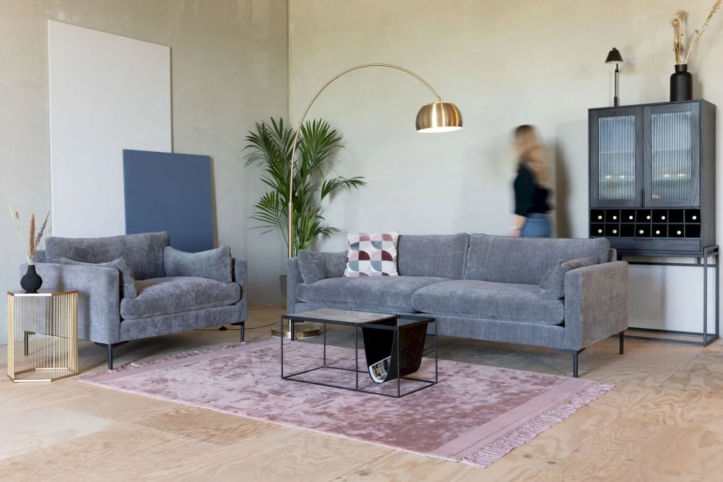 Clearance Zuiver Summer Loveseat Antracite