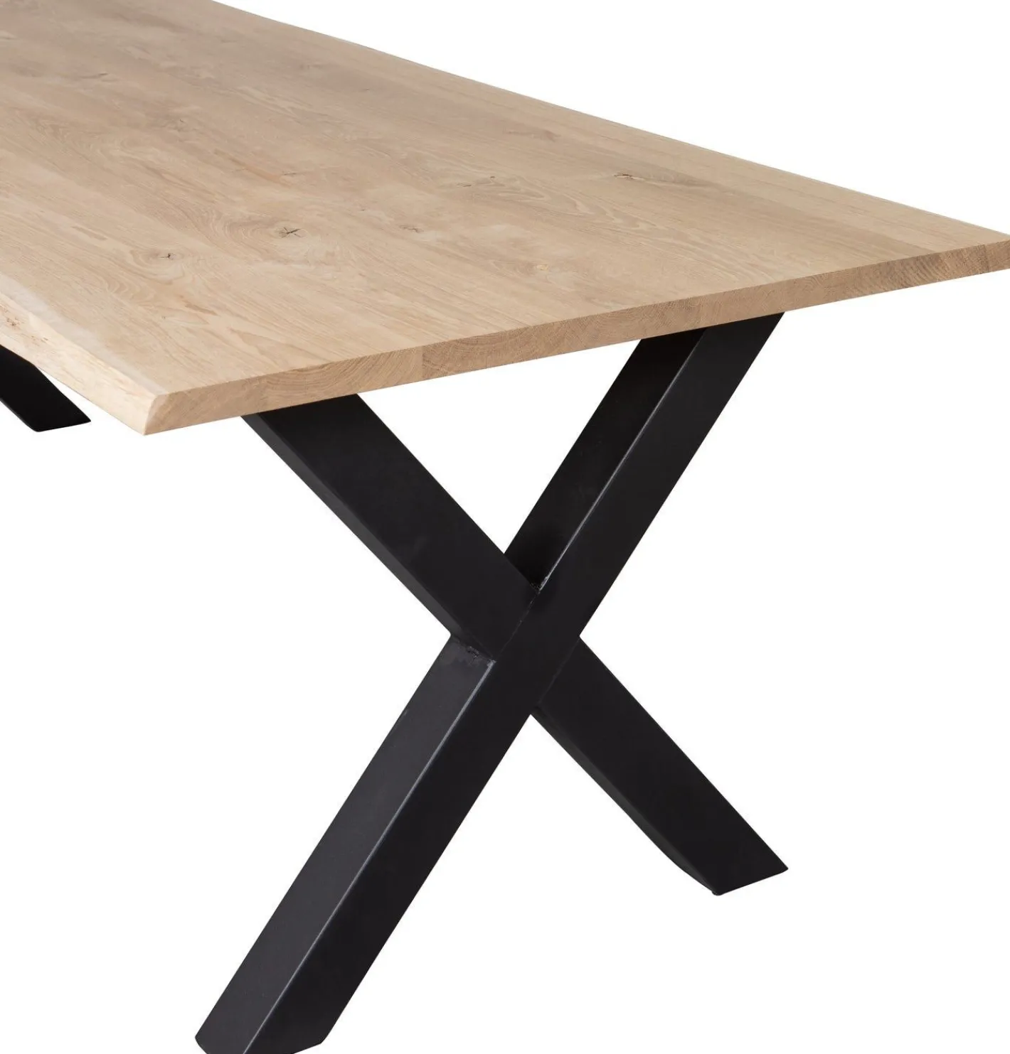 WOOOD Tablo Boomstam X-poot Eettafel Naturel