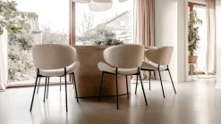 Discount Eleonora Tess Eetkamerstoel Beige