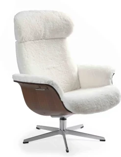 Discount Eijerkamp Collectie Time Out Sheepskin Relaxfauteuil Off-White