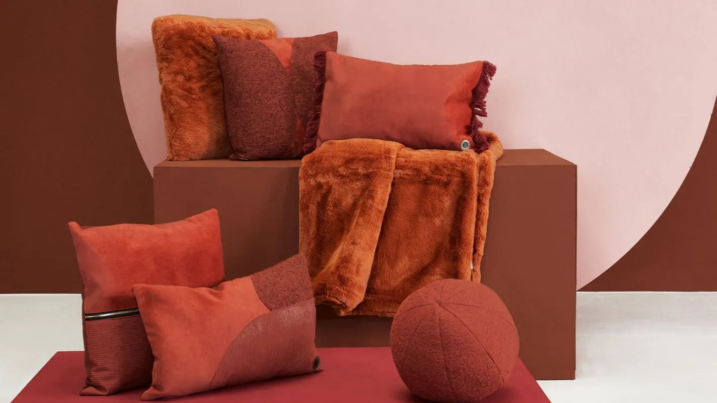 Sale COCO maison Timeless set van 5 Sierkussen Koper