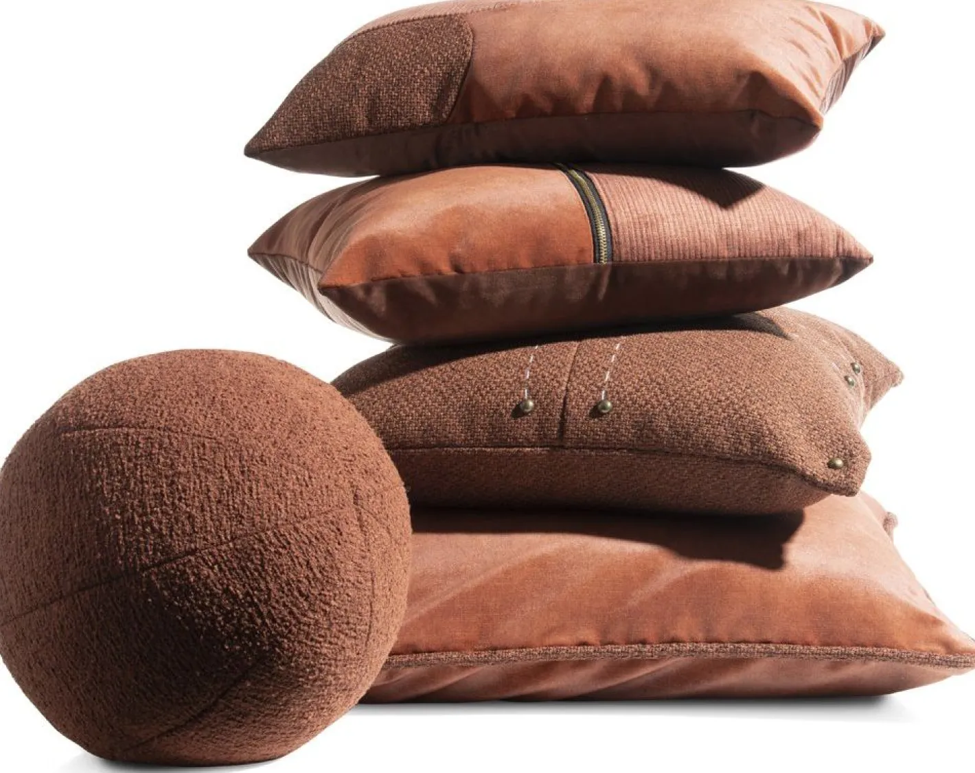 Sale COCO maison Timeless set van 5 Sierkussen Koper