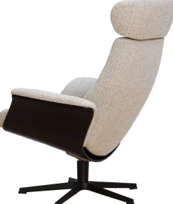 New Eijerkamp Collectie Time-Out Beige Relaxfauteuil + Hocker Beige, Black