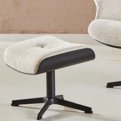Outlet Eijerkamp Collectie Time-Out Beige Relaxfauteuil + Hocker Beige, Black
