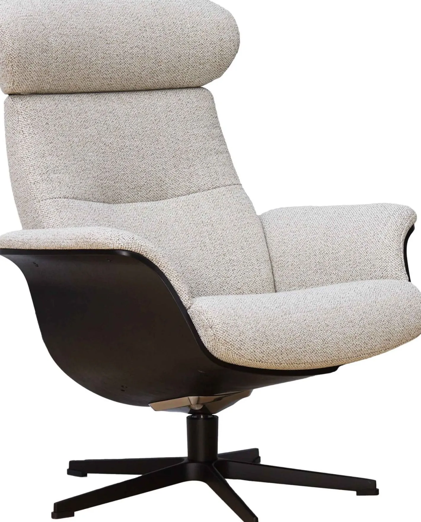 Outlet Eijerkamp Collectie Time-Out Beige Relaxfauteuil + Hocker Beige, Black