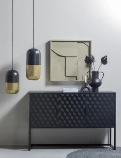 Hot WOOOD Tirsa Hanglamp Black, Brass