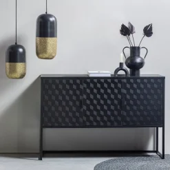 Hot WOOOD Tirsa Hanglamp Black, Brass