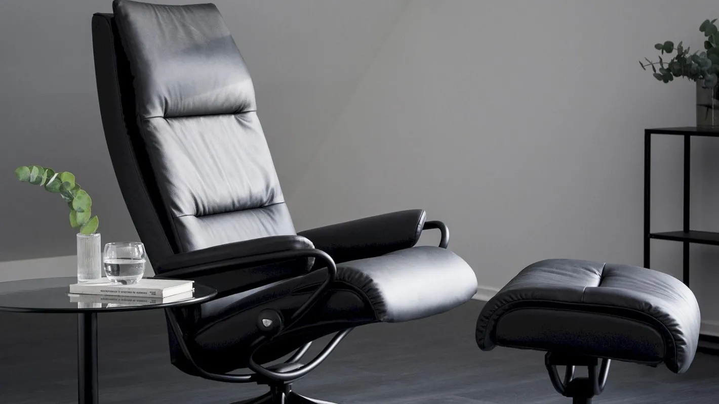 Discount Stressless Tokyo High Relaxfauteuil + Hocker Black