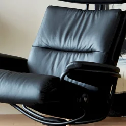 Outlet Stressless Tokyo Low Relaxfauteuil + Hocker Black