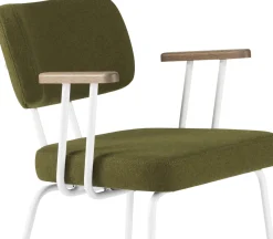 Sale Eijerkamp Collectie Tom Onderstel Wit Armstoel Green, Tabacco