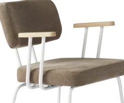Clearance Eijerkamp Collectie Tom Onderstel Wit Armstoel Brown, Groove