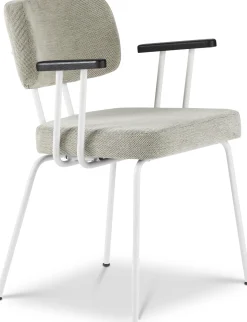 Eijerkamp Collectie Tom Onderstel Wit Armstoel Multigrey, Antracite