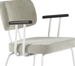 Eijerkamp Collectie Tom Onderstel Wit Armstoel Multigrey, Antracite